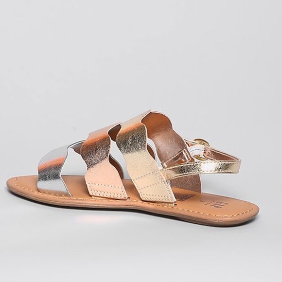 Gap Kids 3 tone metallic sandals - NEW - Picture 5 of 11